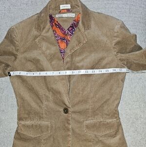 Tommy Hilfiger Women's Tan Corduroy Blazer